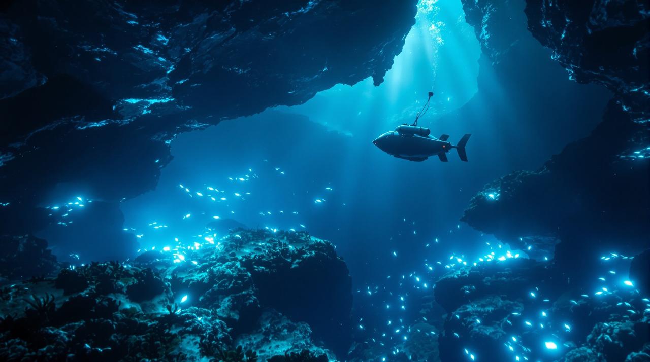 汤姆影院纪录片《深海探秘》深海潜水器探索未知生物的精彩画面